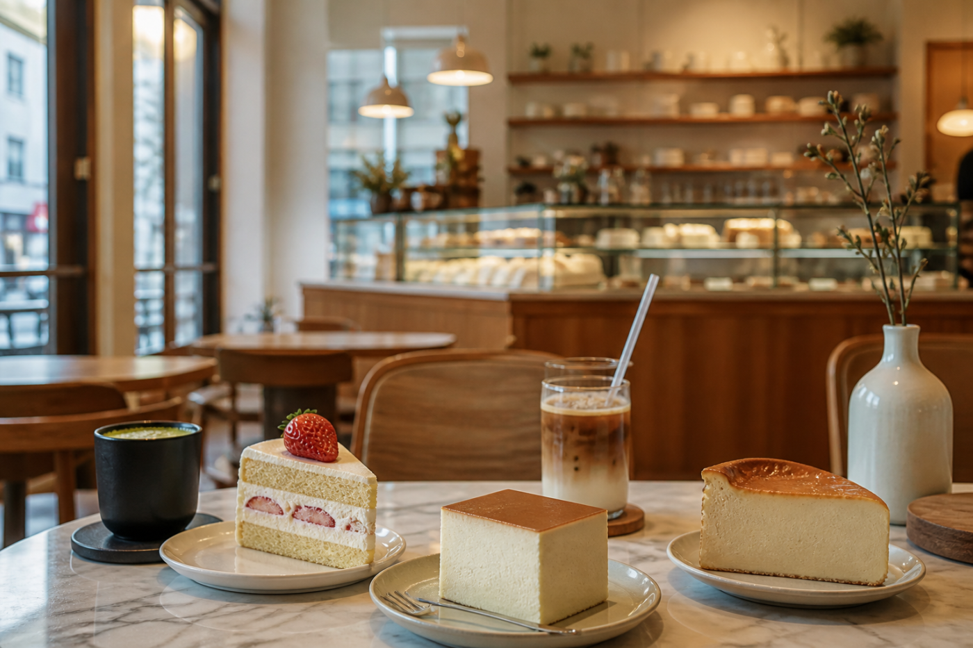 Café Jirisan : Le temple du cheesecake aéré et de la pâtisserie coréenne dans le 2e arrondissement